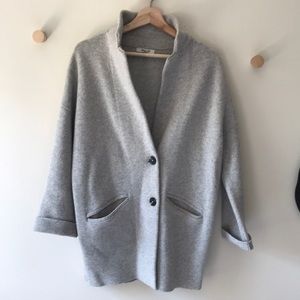 Madewell Sweater Blazer | light gray | xsmall